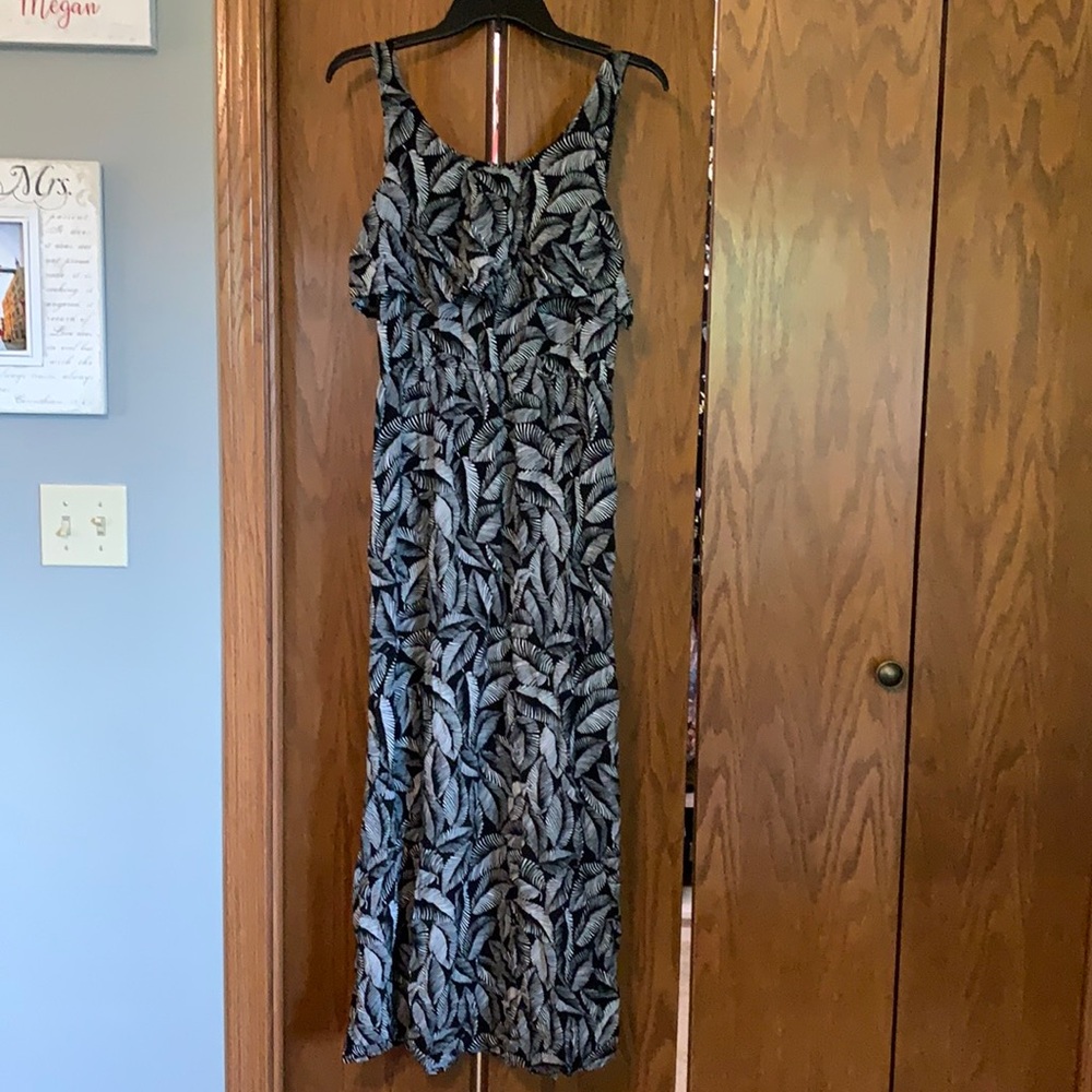 Black and white maxi dress